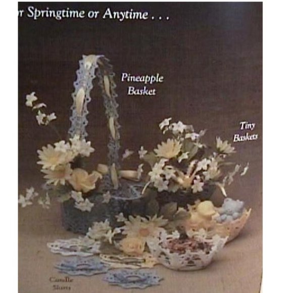 1985 Vintage Pearls & Lace Thread Crochet Pattern Book 21 Projects - Picture 5 of 5